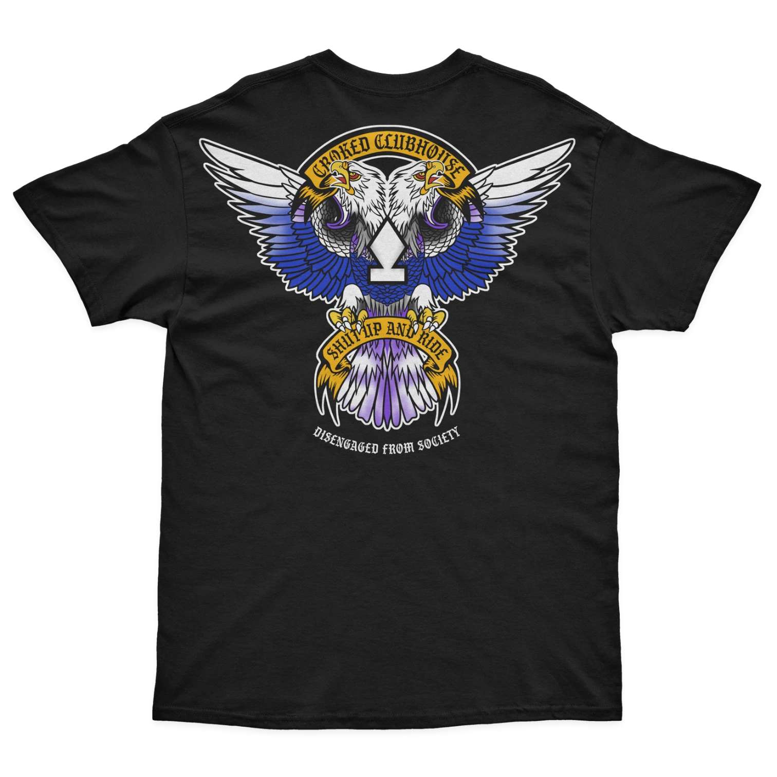 Crooked Clubhouse Blue Eagle Tee